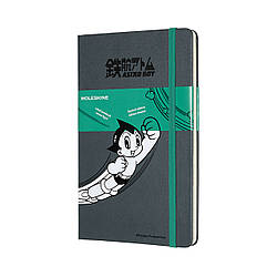Блокнот Moleskine Limited Astro Boy середній 13х21 см 240 сторінок в лінію Темно-Сірий (8058647621203)