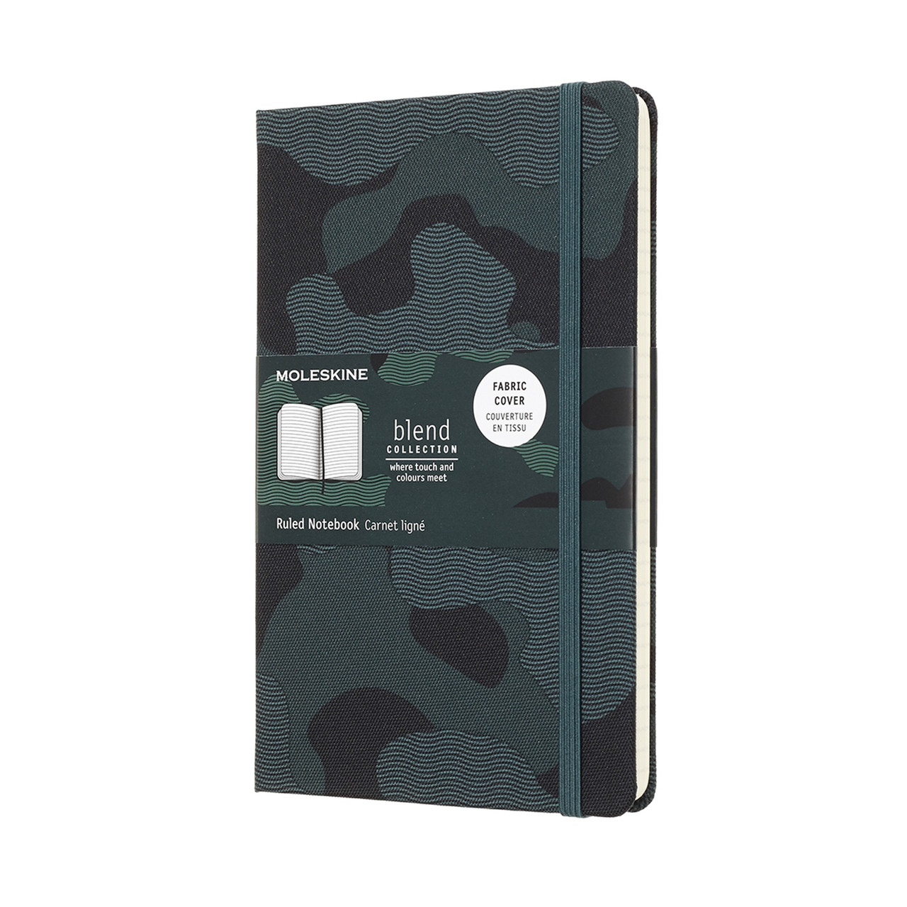 Блокнот Moleskine Limited Blend середній 13х21 см 240 сторінок в лінію Зелений Канва (8058341717325)