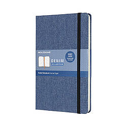 Блокнот Moleskine Limited Denim середній 13х21 см 240 сторінок в лінію Антверпен Синій (8058647626246)