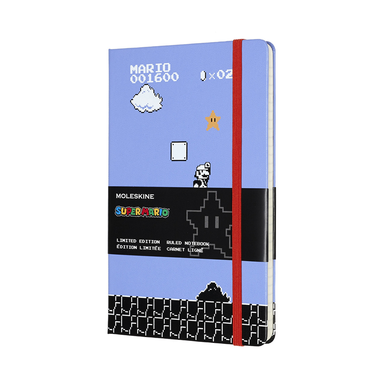 Блокнот Moleskine Limited Super Mario середній 13х21 см 240 сторінок в лінію Синій (8058647621180)