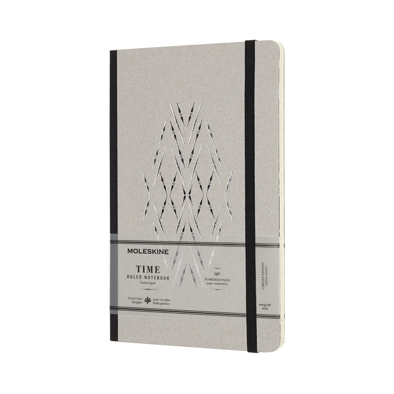 Блокнот Moleskine Limited Time середній 13х21 см 140 сторінок в лінію Чорний (8058341710760), фото 1