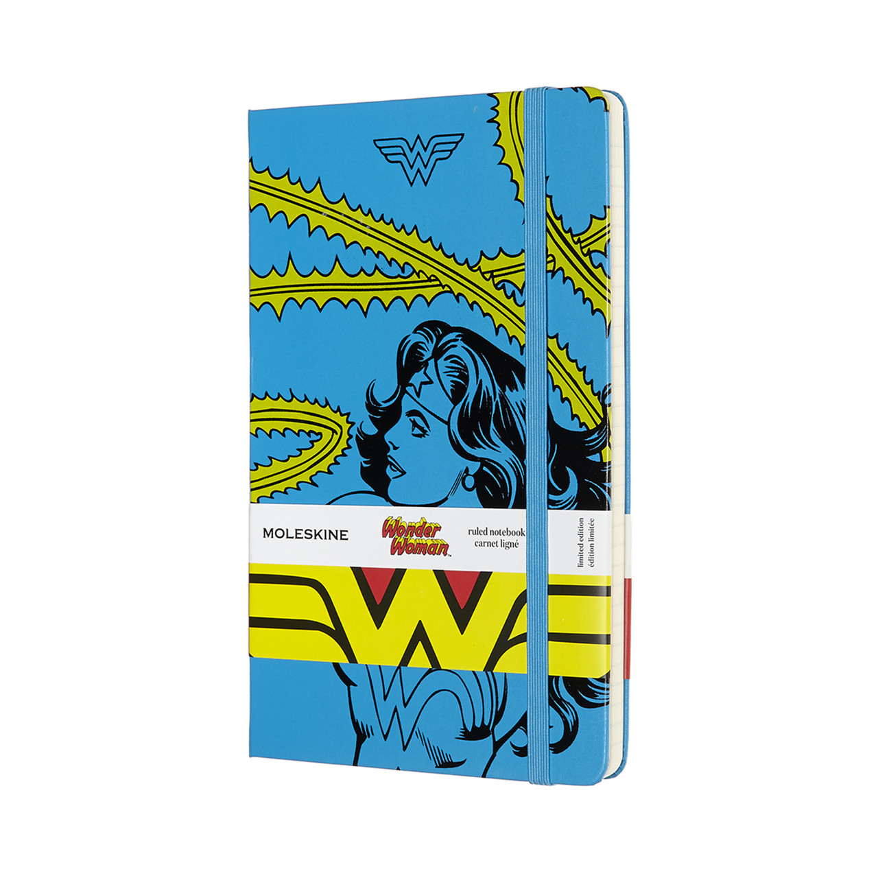 Блокнот Moleskine Limited Wonder Woman середній 13х21 см 240 сторінок в лінію Блакитний (8053853600509)