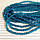 Кришталева намистина, "рондель", морська хвиля, 4х6 мм, фото 2