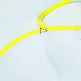 Купальник жіночий роздільний бандо з брошкою Ананас, розмір XL (чорний), фото 7