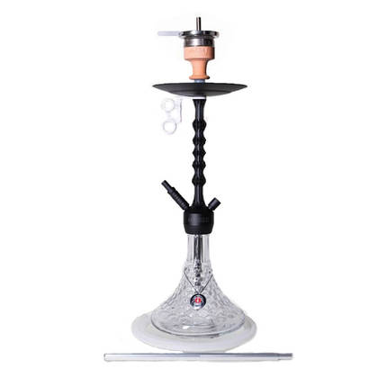 Кальян AMY Deluxe 072.01 Alu Antiqe Berry висота 80 см на 1 персону прозорий, фото 1