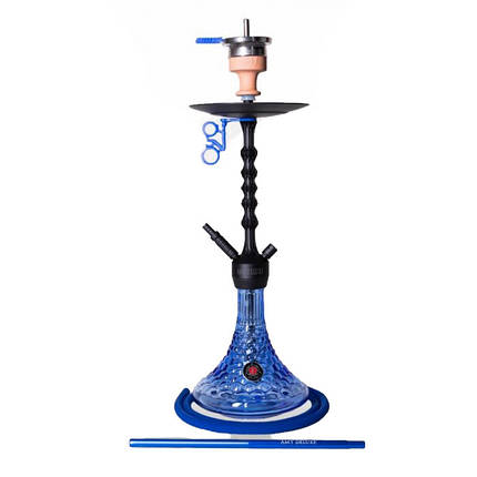 Кальян AMY Deluxe 072.01 Alu Antiqe Berry висота 80 см на 1 персону синій, фото 1