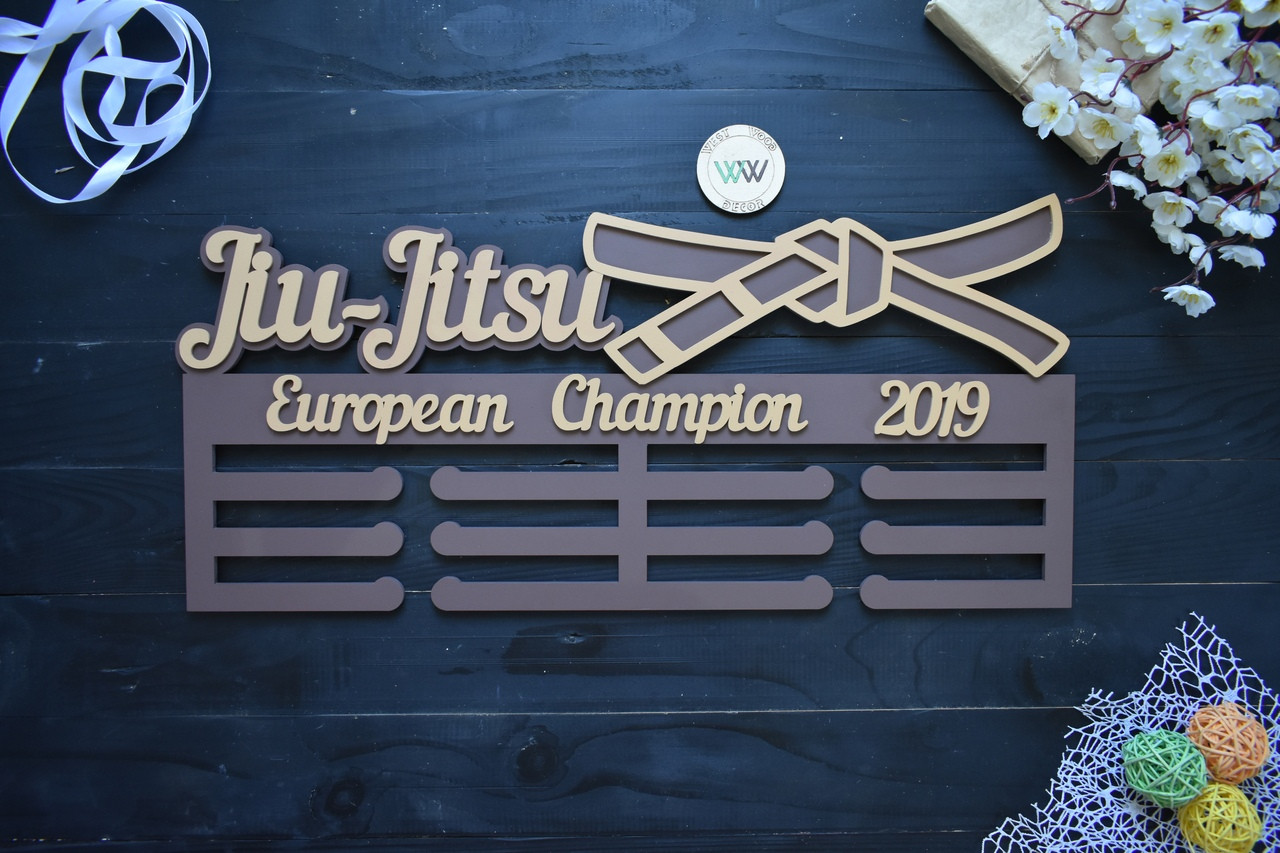 Медальниця планкою для чемпіона, вішалка для медалей, Джиу-джитсу (будь-який вид спорту)