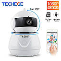 Поворотна Wi-Fi IP-камера безпеки Techege C8 1080P. Danale, фото 3