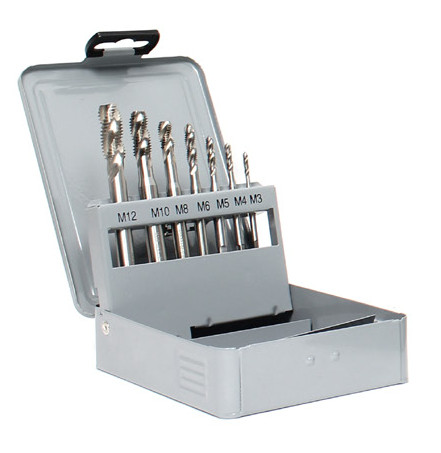 Набір машинних мітчиків Form RSP35° HSS M3-M12 7шт GSR Німеччина, фото 1