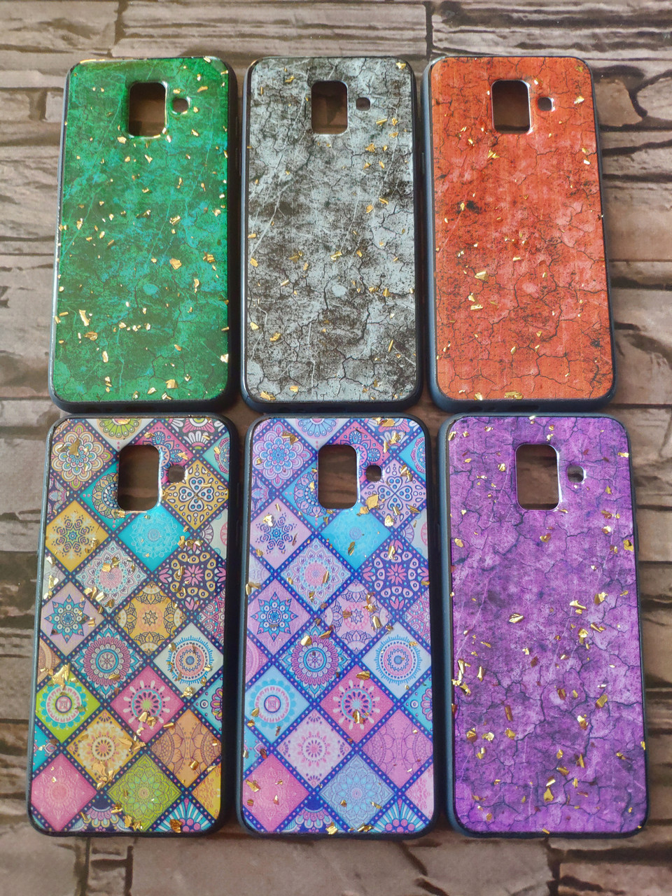 Чохол мармуровий для Samsung J6 Plus 2018 / J610 (2 кольори), фото 1