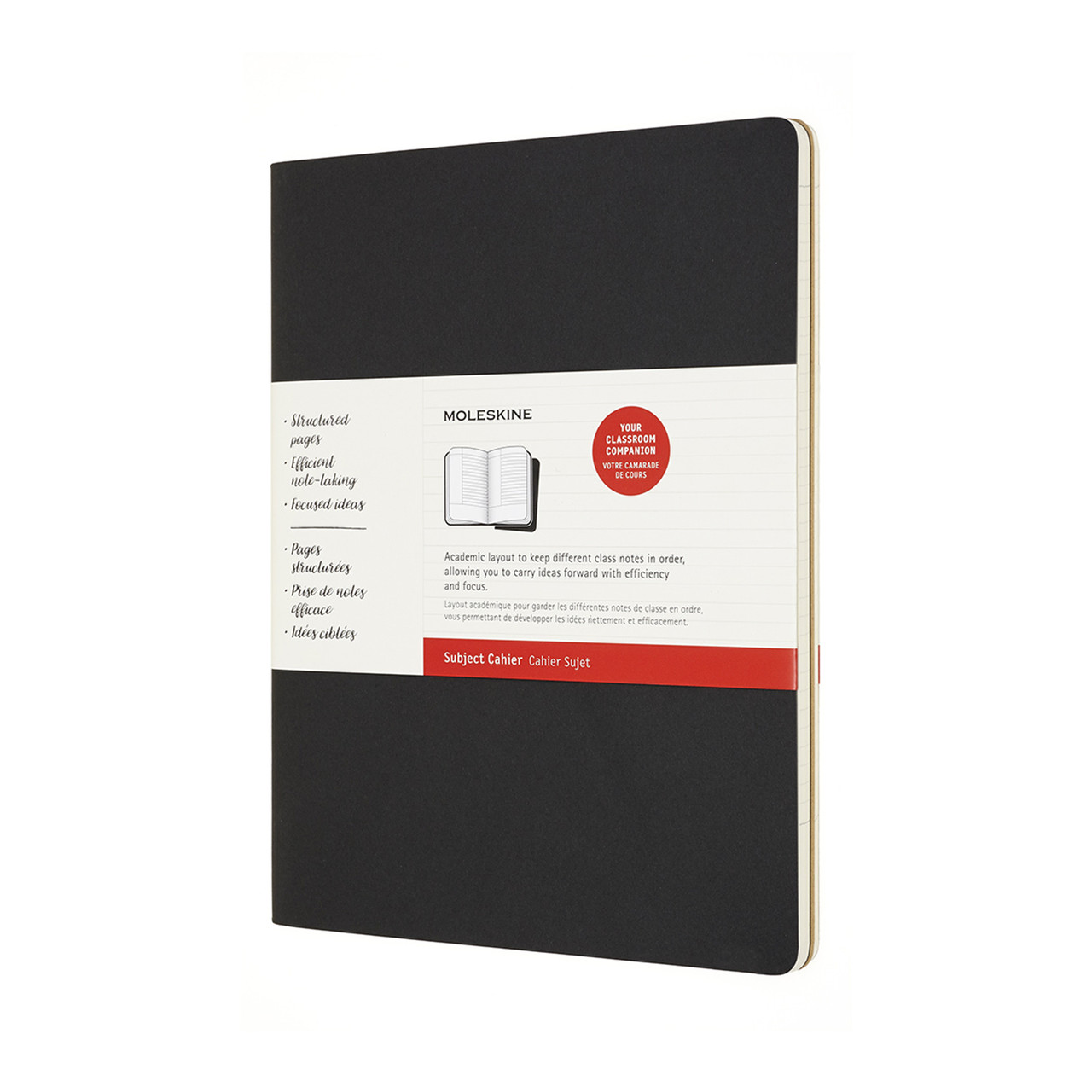 Блокнот Moleskine Cahier 2 шт. Subject XXL 120 сторінок Чорний, Бежевий (21х30 см) (8058647620299)