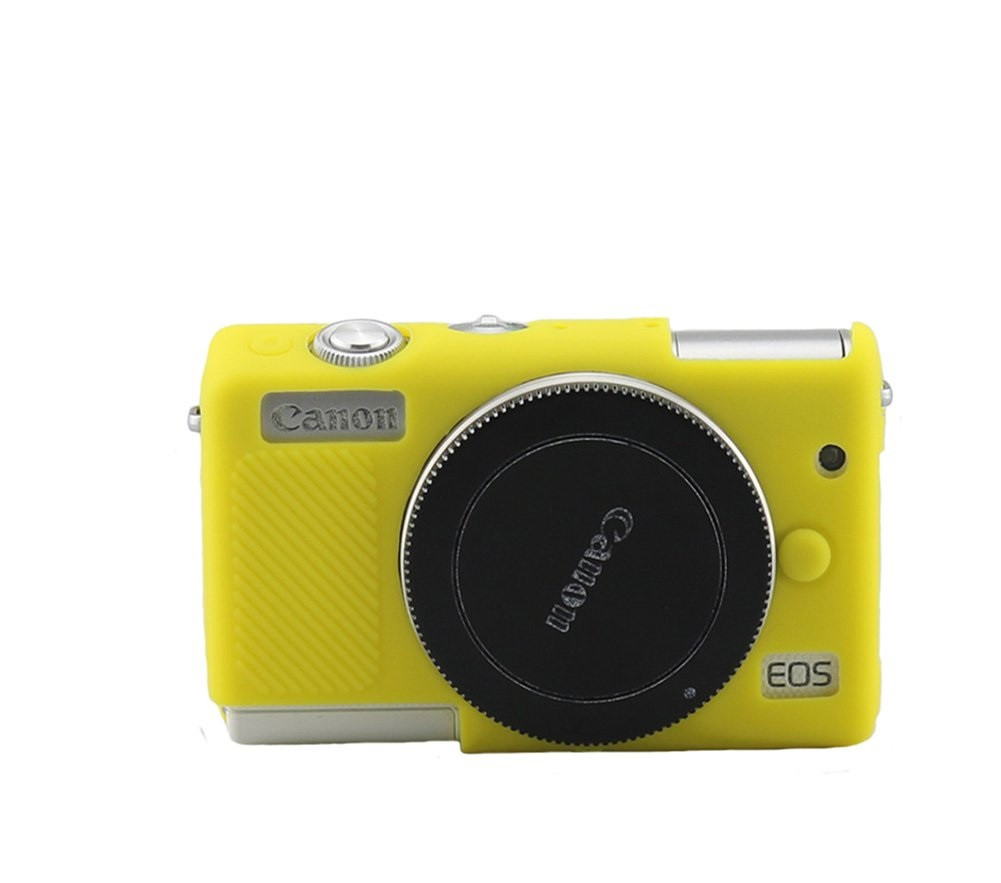 Захисний силіконовий чохол для фотоапаратів CANON EOS M100 – жовтий