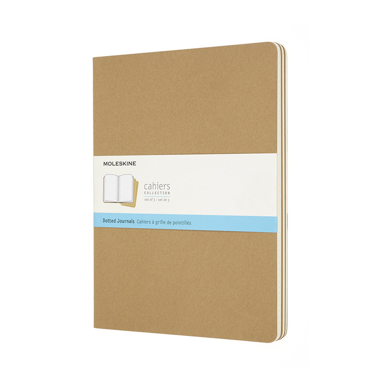 Блокнот Moleskine Cahier Великий 120 сторінок в крапку Бежевий 19х25 см (8058341719268)