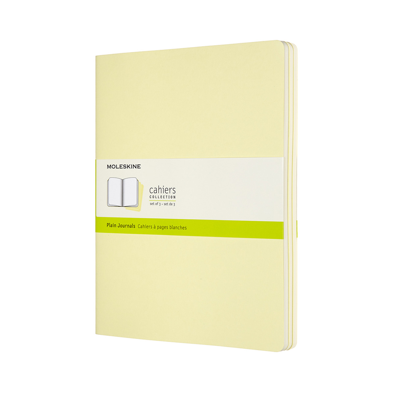 Блокнот Moleskine Cahier Великий 120 сторінок нелінований Ніжний Жовтий 19х25 см (8058647629759)