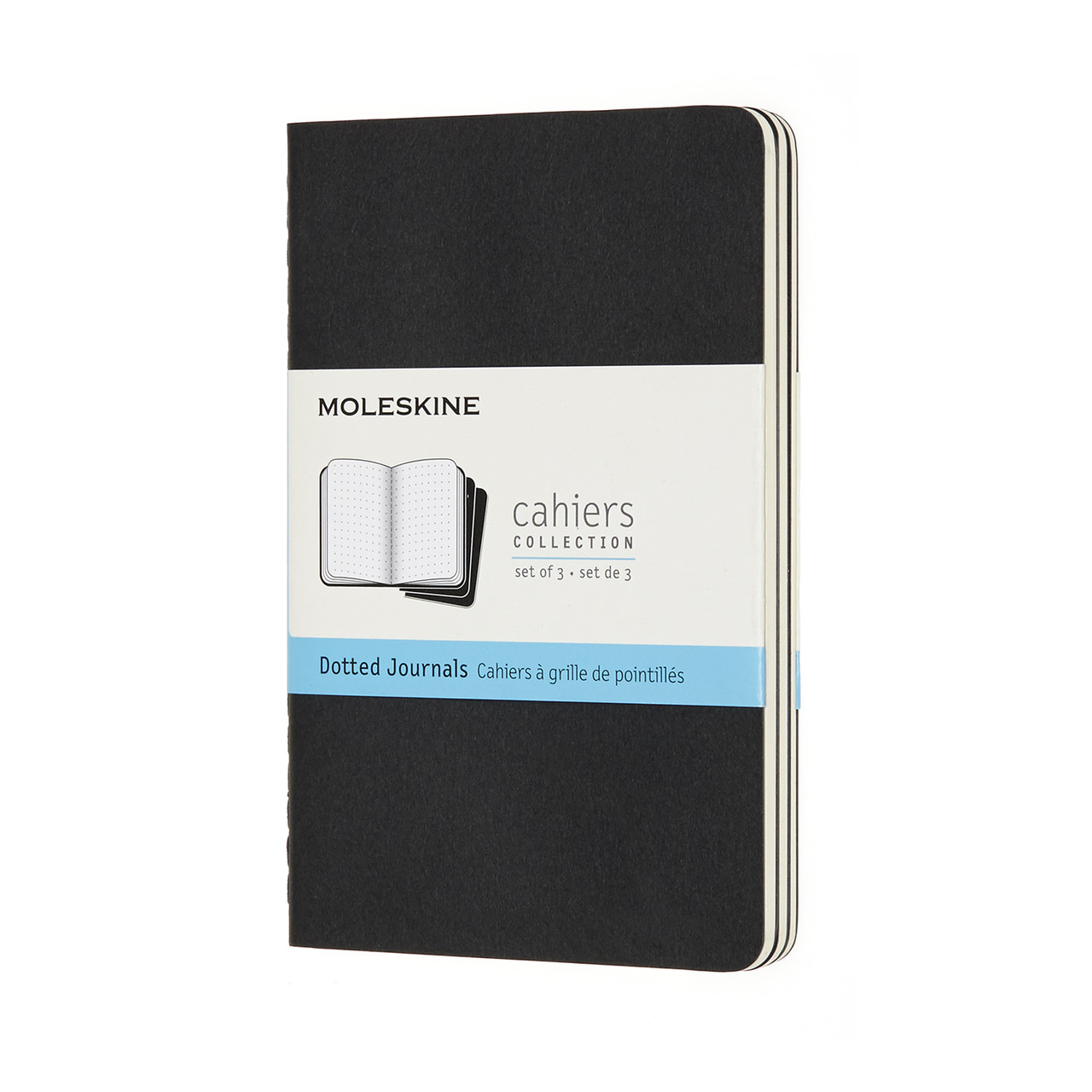 Блокнот Moleskine Cahier кишеньковий 64 сторінки в крапку Чорний 9х14 см (8058341719206)