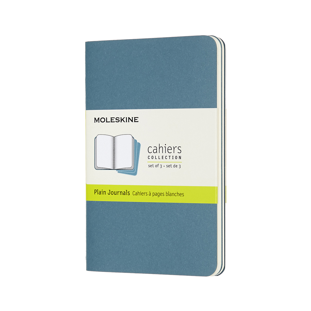 Блокнот Moleskine Cahier кишеньковий 64 сторінки нелінований Живий Блакитний 9х14 см (8058647629612)