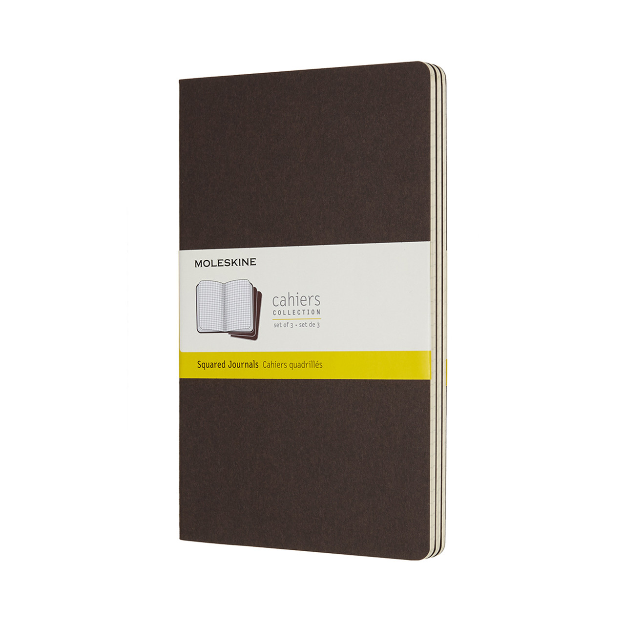 Блокнот Moleskine Cahier середній 80 сторінок в клітинку Коричневий 13х21 см (8055002855259)