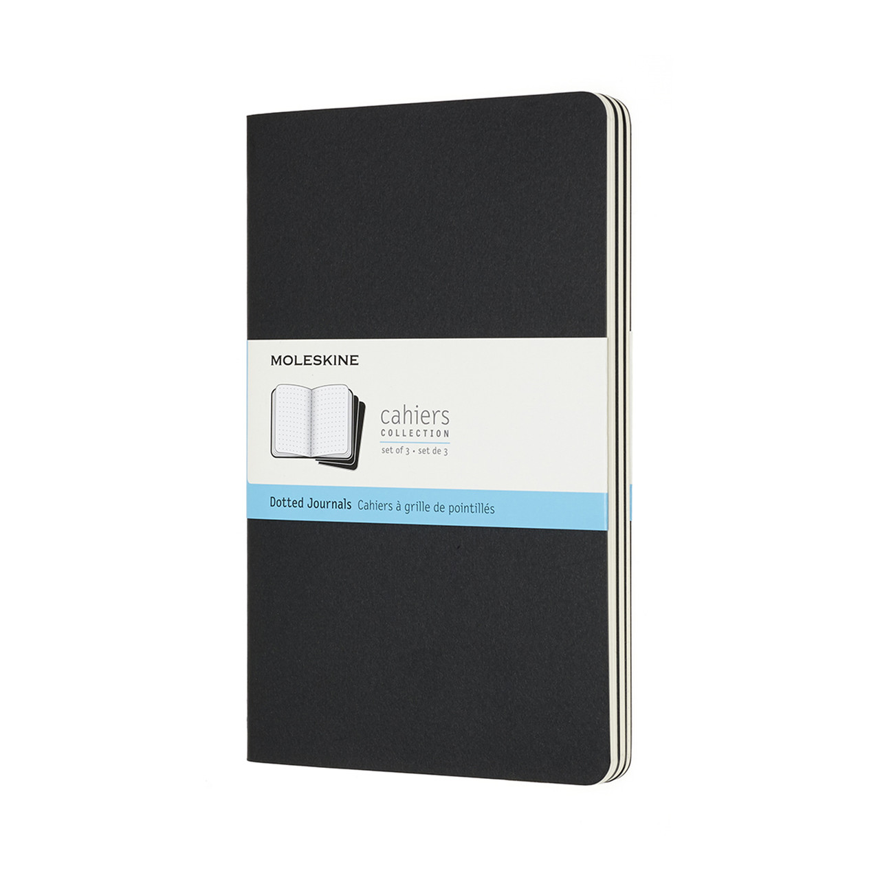 Блокнот Moleskine Cahier середній 80 сторінок в крапку Чорний 13х21 см (8058341719213)