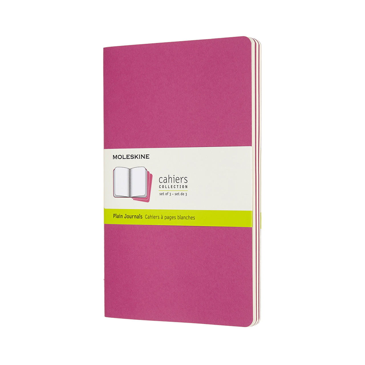 Блокнот Moleskine Cahier середній 80 сторінок нелінований Кінетичний Рожевий 13х21 см (8058647629681)