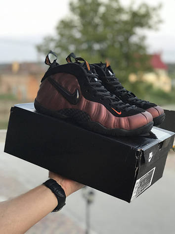 Чоловічі кросівки Nike Air Foamposite Pro,чорні з мідним, фото 2