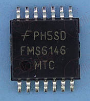 Видео-фильтр 4 канала 8МГц Fairchild FMS6146MTC14X TSSOP14