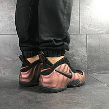 Чоловічі кросівки Nike Air Foamposite Pro,чорні з мідним, фото 3
