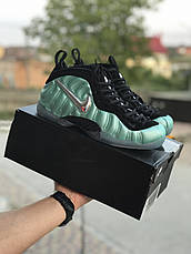 Чоловічі кросівки Nike Air Foamposite Pro,чорні з бірюзовим, фото 3