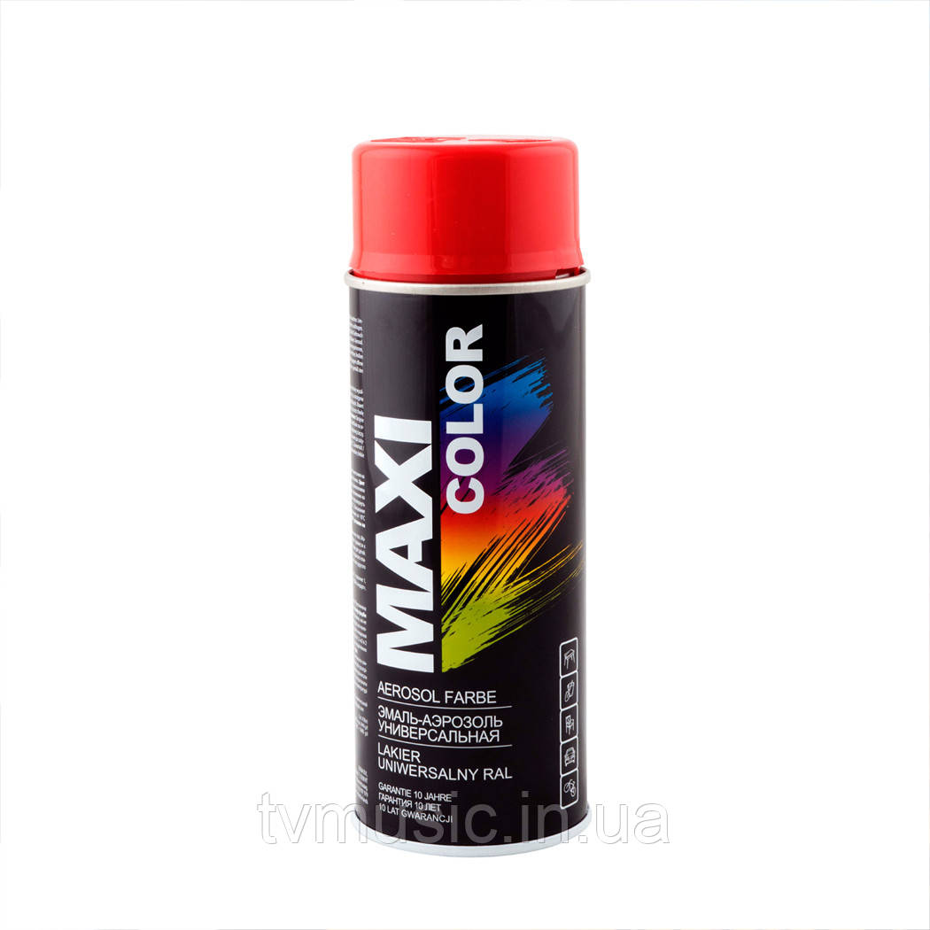 Аерозольна фарба Maxi Color RAL 3000 Вогненно-червоний 400 мл