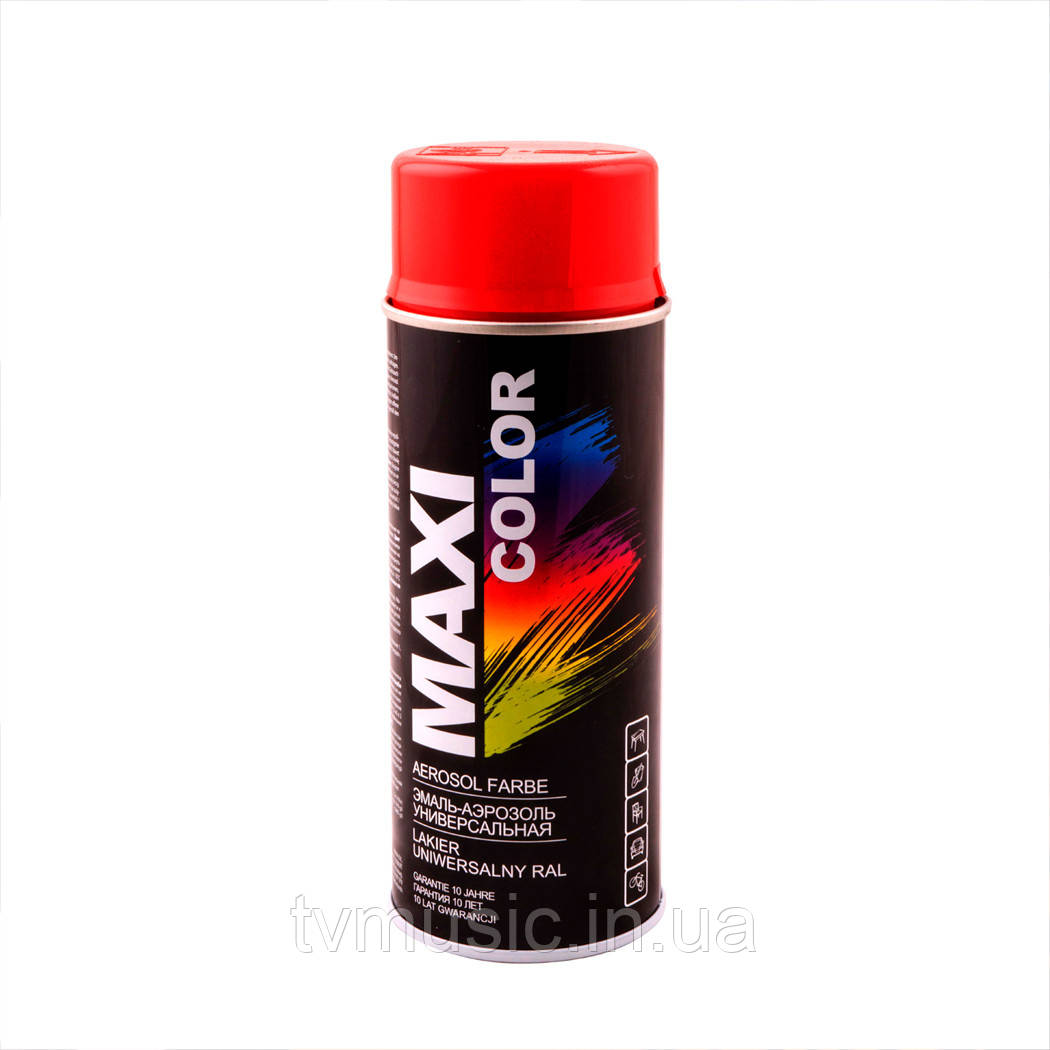 Аерозольна фарба Maxi Color RAL 3001 Яскраво-червоний 400 мл