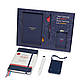 Подарунковий набір Moleskine Вояжер Синій: Блокнот Voyageur 208 сторінок + Ручка Go + Бирка (8058647629858), фото 3