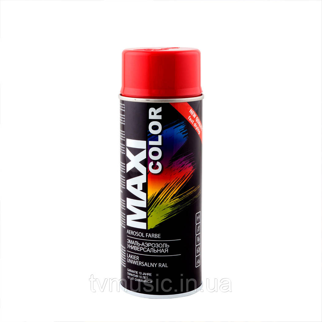 Аерозольна фарба Maxi Color RAL 3002 Карміно-червоний 400 мл