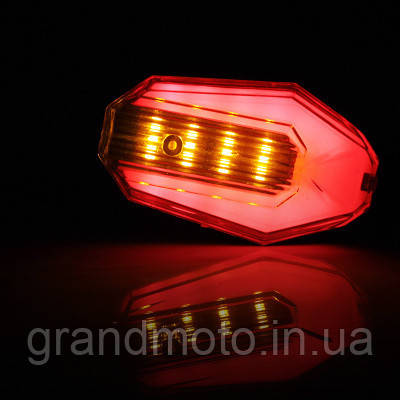 Мото поворотники покажчики поворотів світлодіодні з додатковими стоп сигналом claw, фото 1