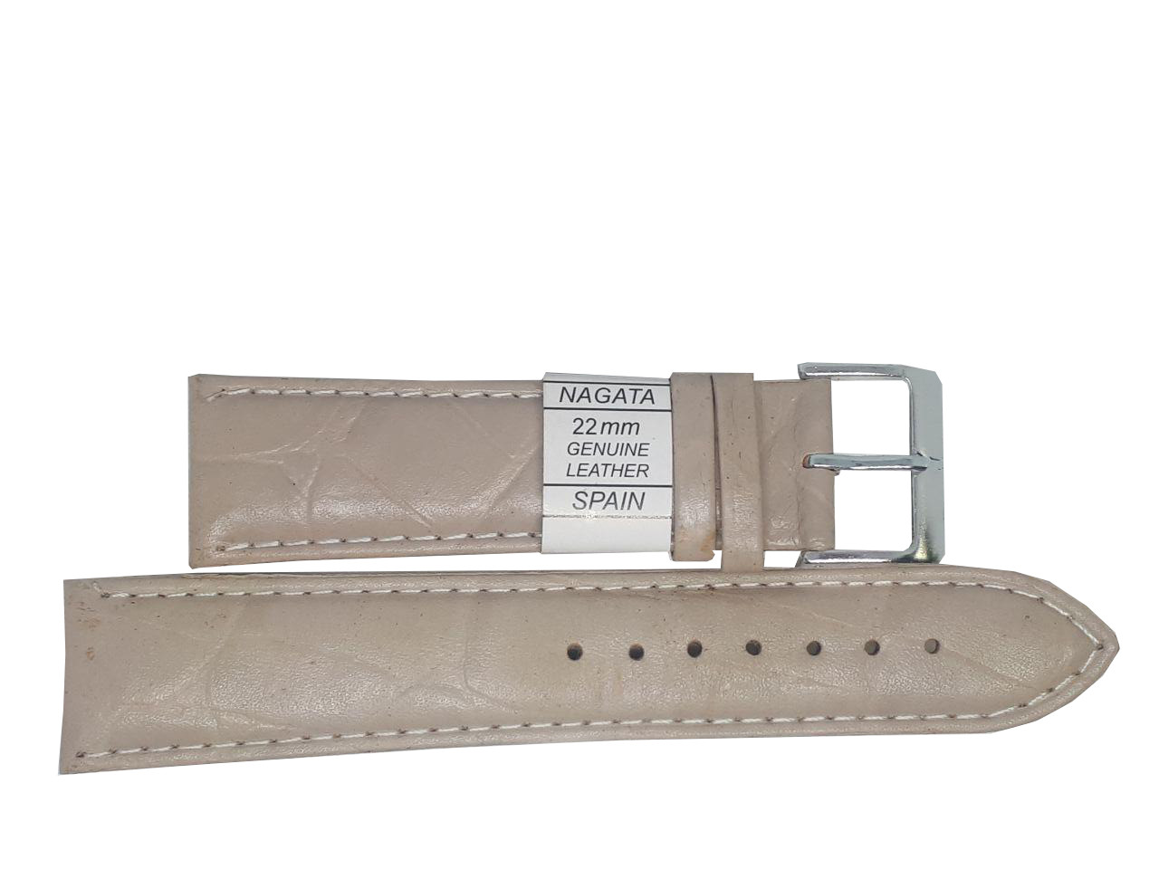 Ремінець "Nagata" 22 mm бежевий