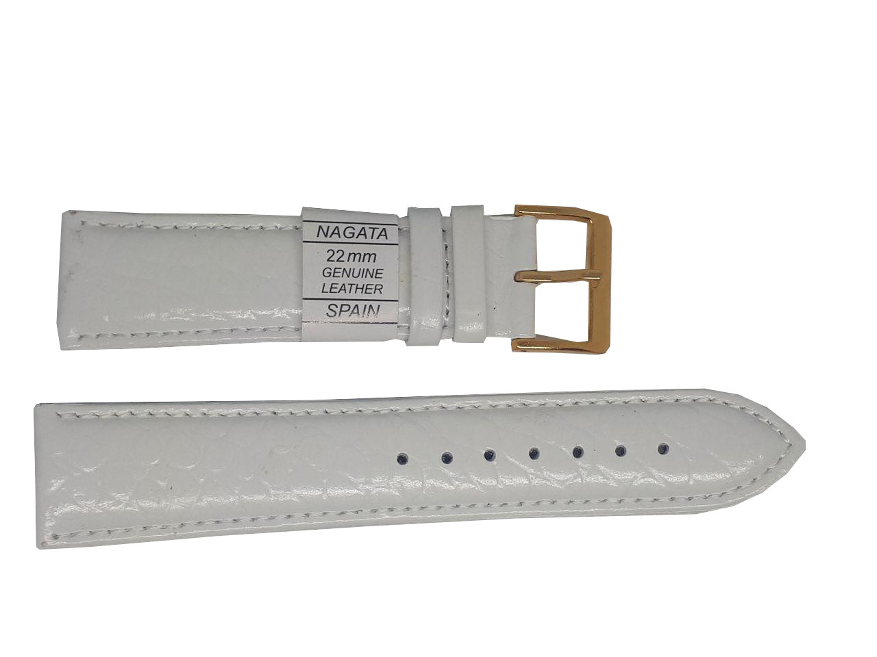 Ремінець "Nagata" 22 mm білий, фото 1