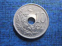 Монета 10 сантимов Бельгия 1926 1923 французский тип 2 года цена за 1 монету