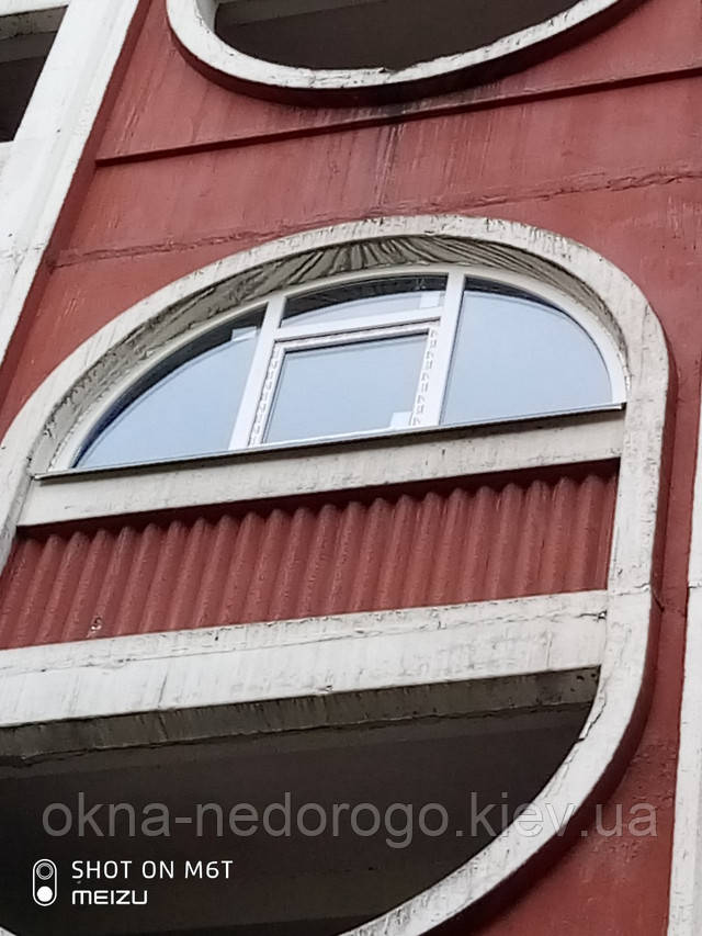 Арочні вікна пластикові в Києві на вул. Олійника 7