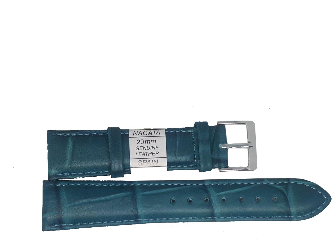 Ремінець "Nagata" 20 mm бірюзовий, фото 1