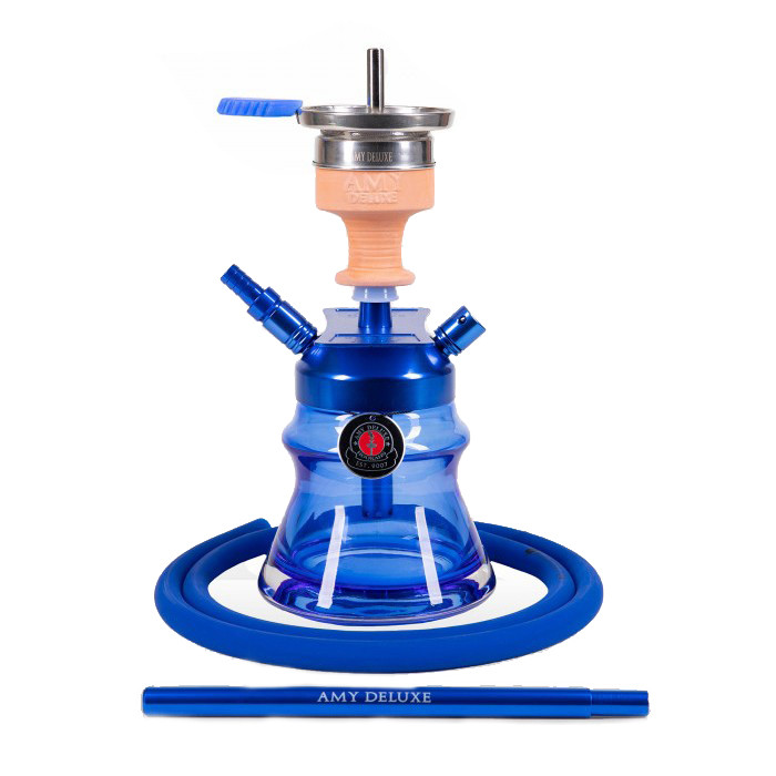 Кальян AMY Deluxe 094.03 Alu Spahre Bag висота 21 см на 1 персону синій