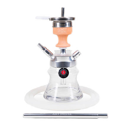 Кальян AMY Deluxe 094.03 Alu Spahre Bag висота 21 см на 1 персону прозорий, фото 1