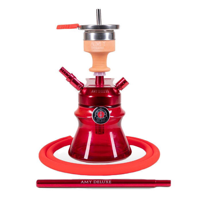 Кальян AMY Deluxe 094.03 Alu Spahre Bag висота 21 см на 1 персону червоний