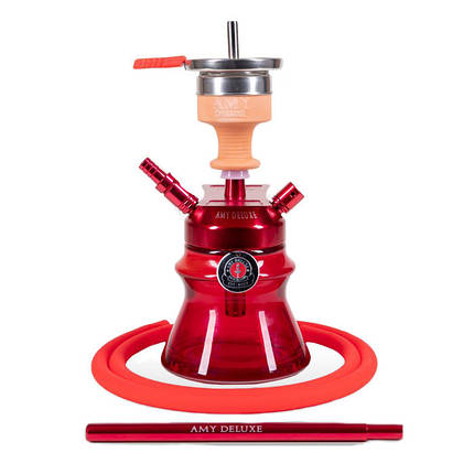 Кальян AMY Deluxe 094.03 Alu Spahre Bag висота 21 см на 1 персону червоний, фото 1