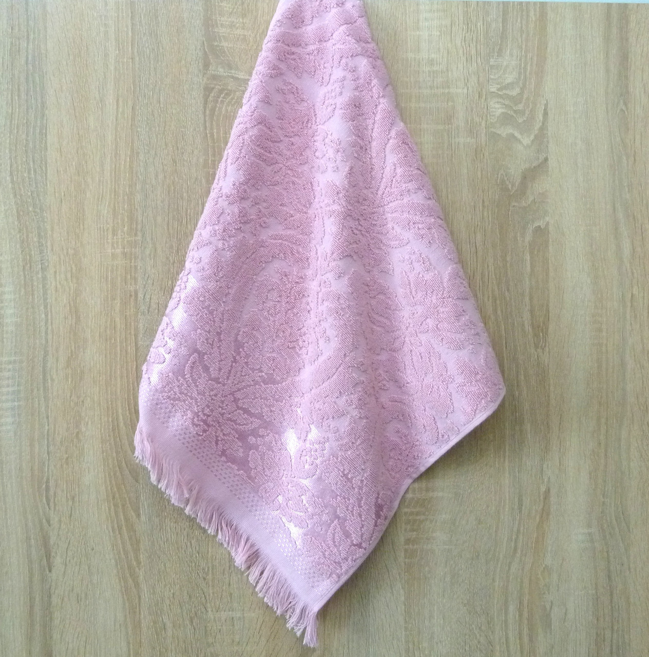 Рушник махровий для обличчя "SARAY" 50х90 см (100% бавовна Туреччина) рожевий