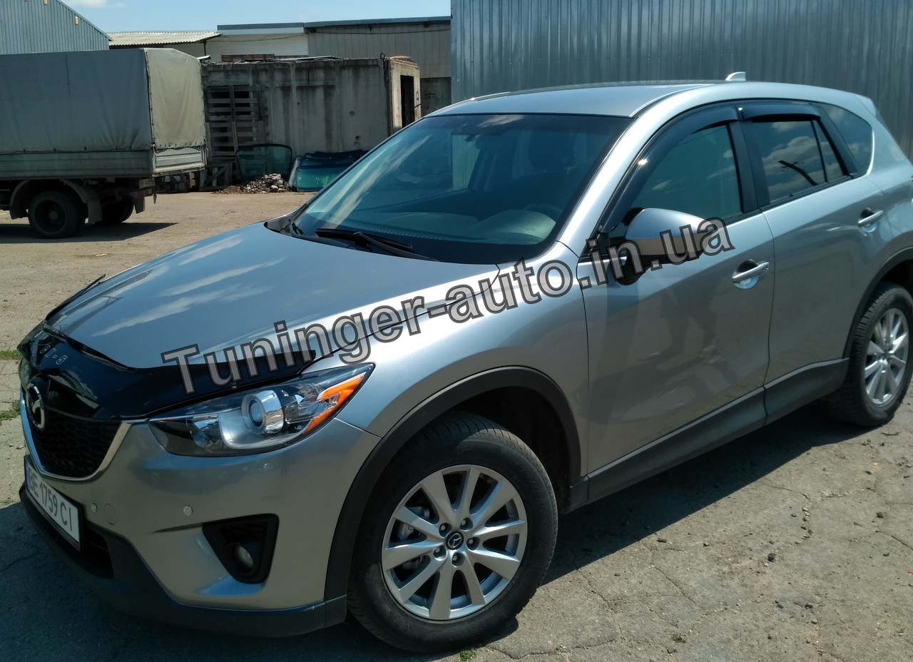 Вітровики, дефлектори вікон Mazda CX-5 2011-2017 (Anv)