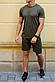 Чоловічі шорти колір Хакі літні/спортивні костюми на літо, фото 6