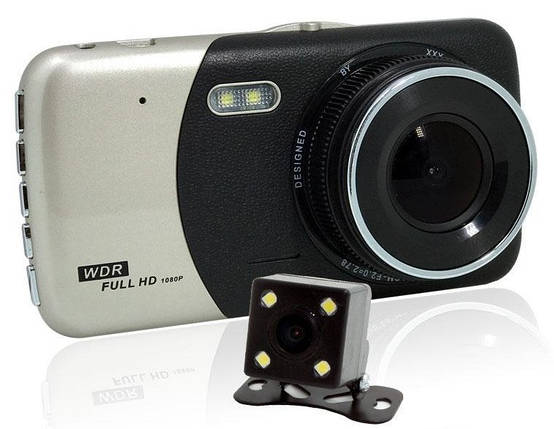 Видеорегистратор автомобильный MHZ DVR CT503 1080P с двумя камерами, фото 1