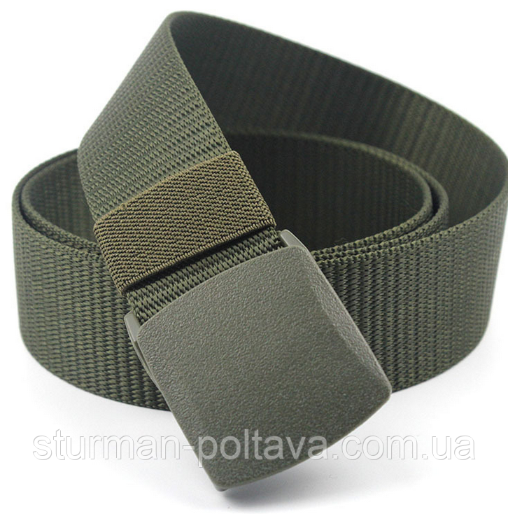 Ремінь брючний HOSENGÜRTEL QUICK RELEASE 38 MM нейлон колір олива ширина 3.8 см х 110 см Mil-tec Німеччина, фото 1