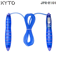 Скакалка цифровая KYTO JPR-2101 (счетчик прыжков, таймер со звуковым сигналом, часы)