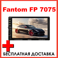 Автомагнітола 2 din магнітола з bluetooth екраном хорошим звуком камерою заднього виду Fantom FP-7075