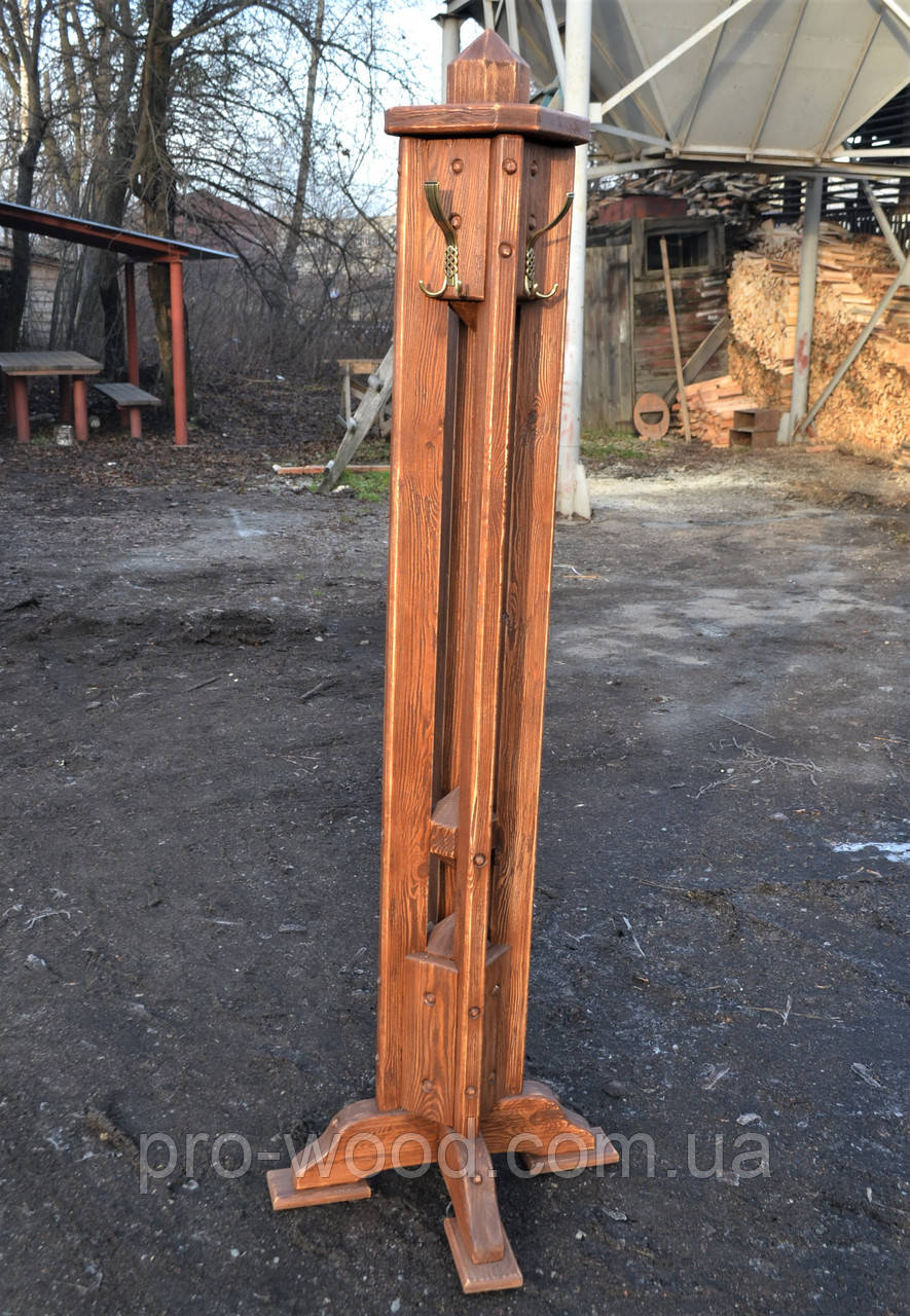 Вішалка "Стрiла" (напольна з натурального дерева, для верхнього одягу), фото 1