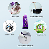 Zhanlinda T9000 Клей 15 мл прозрачный, для диспея или древесины, украшений, стекла, резины.., фото 4